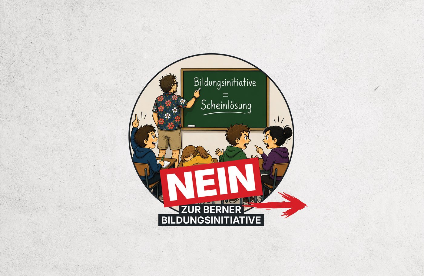 Logo Nein zur Berner Bildungsinitiative
